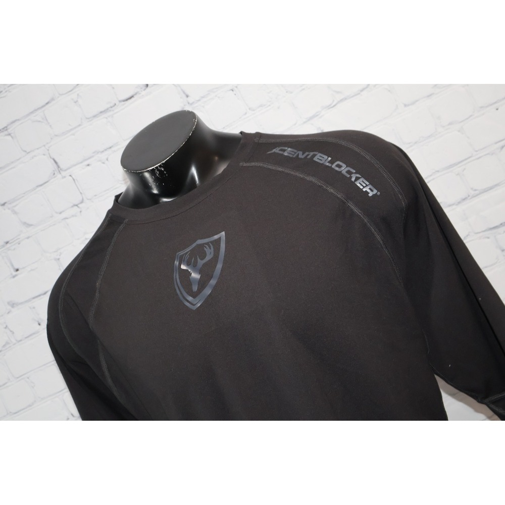 ScentBlocker Shirt Mens 2XL Black Trinity S3 Layer One Long Sleeve Base Layer